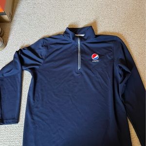 Vintage Pepsi quarter zip pullover navy blue men’s medium
